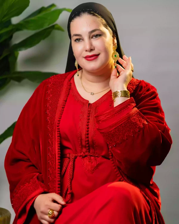 ⁦"قفطان مغربي ملكي بإطلالة تقليدية راقية"⁩ - الصورة ⁦11⁩