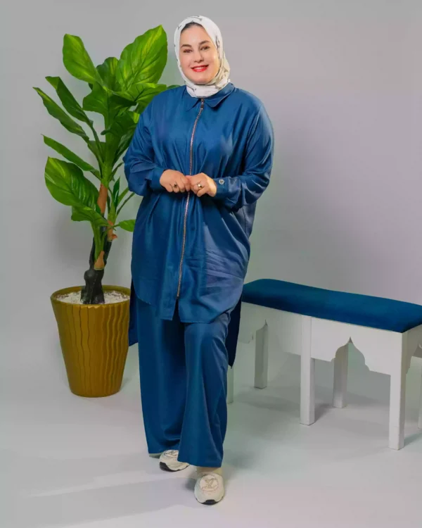 ⁦أناقة صيفية بخيط دجين خفيف وراقي⁩ - الصورة ⁦5⁩