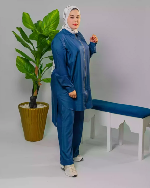 ⁦أناقة صيفية بخيط دجين خفيف وراقي⁩ - الصورة ⁦2⁩