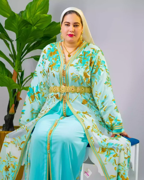 تكشيطة مغربية فاخرة بتوب تليجة