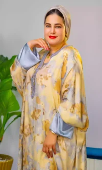 قندورة أوفرسايز بتوب ساتان HOYAM