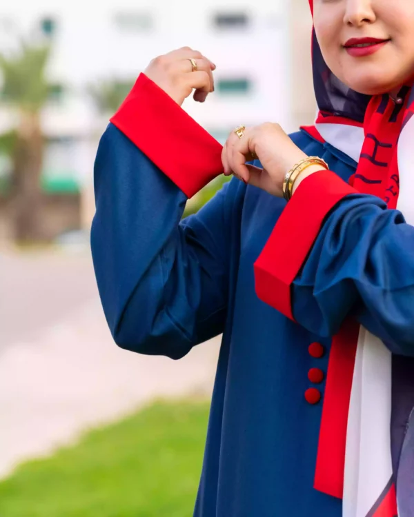 ⁦جلابة دجين بلمسة تقليدية وعصرية⁩ - الصورة ⁦10⁩
