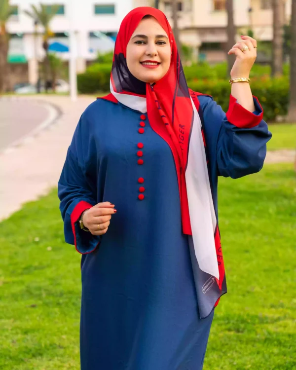 ⁦جلابة دجين بلمسة تقليدية وعصرية⁩ - الصورة ⁦12⁩