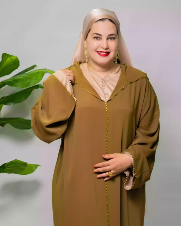 ⁦تصميم جلابة راقية مكون من قطعتين لحفلاتك الخاصة⁩ - الصورة ⁦2⁩