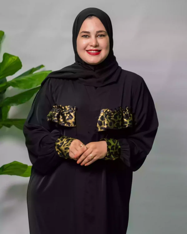⁦"عباية مغربية كريب بتايكر أناقة الأصالة بلمسة عصرية"⁩ - الصورة ⁦2⁩