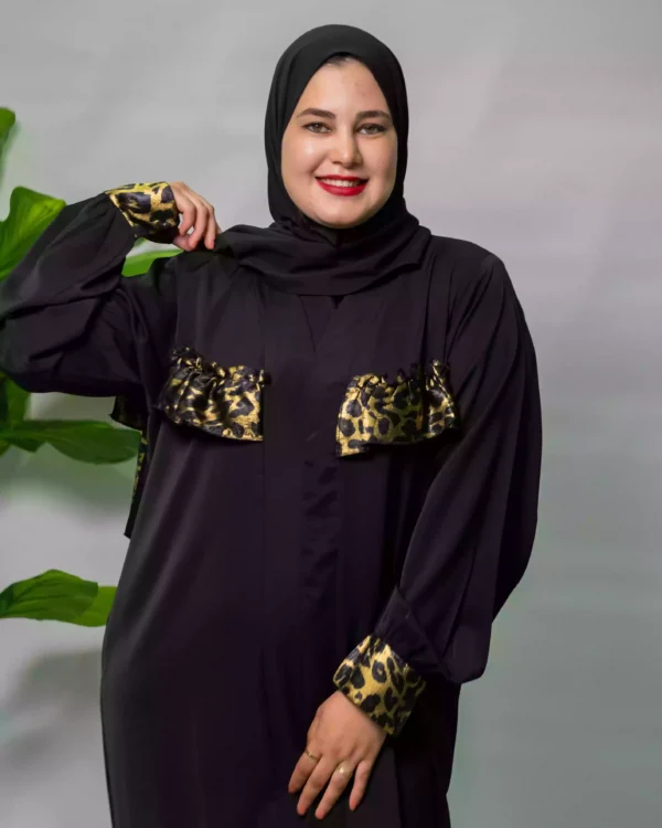 ⁦"عباية مغربية كريب بتايكر أناقة الأصالة بلمسة عصرية"⁩ - الصورة ⁦5⁩