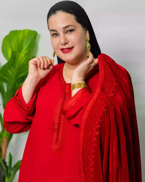 ⁦"قفطان مغربي ملكي بإطلالة تقليدية راقية"⁩ - الصورة ⁦2⁩