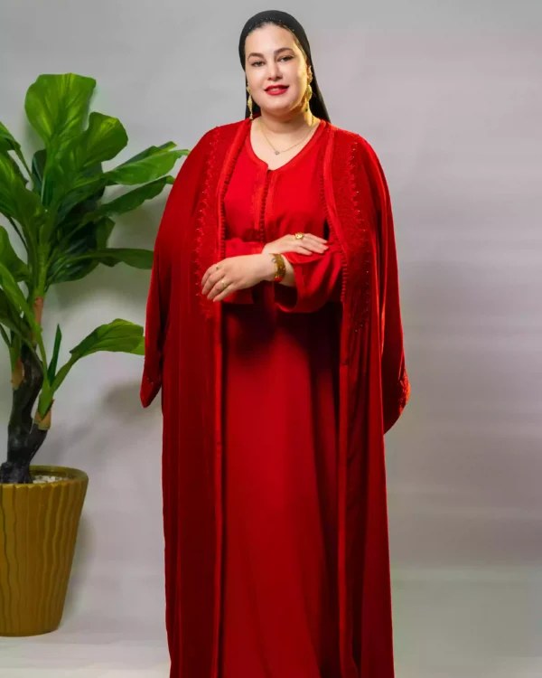 ⁦"قفطان مغربي ملكي بإطلالة تقليدية راقية"⁩ - الصورة ⁦4⁩